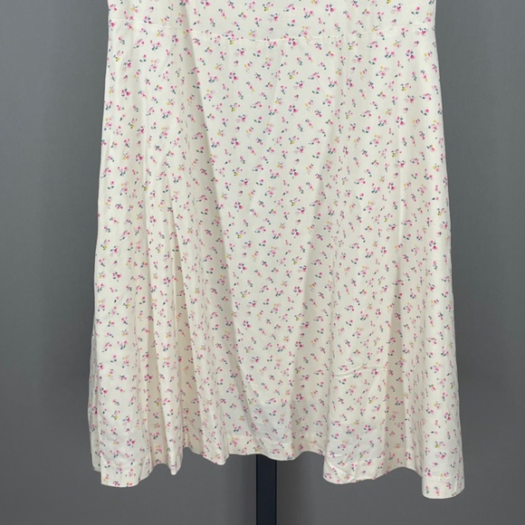 NEW Madewell Dress Womens 4 yellow pink floral fit flare preppy casual cottage - Picture 3 of 10
